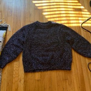 HM purple glittery sweater